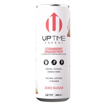 UPTIME Zero Sugar Energy Drink - Strawberry Dragon Fruit