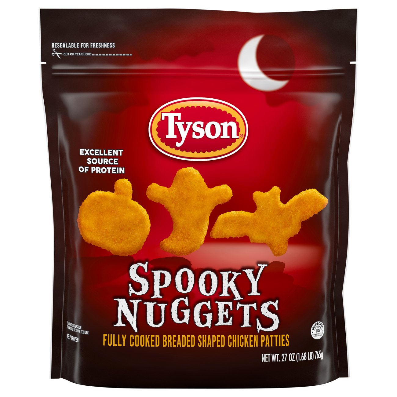 Tyson Fully Cooked Frozen Spooky Chicken Nuggets Shop Chicken at HEB