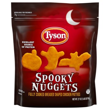 Tyson Fully Cooked Frozen Spooky Chicken Nuggets