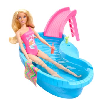 Barbie Blonde Fashion Doll Pool Playset
