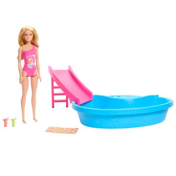Barbie Blonde Fashion Doll Pool Playset