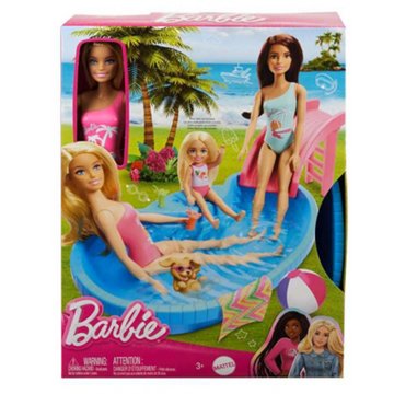 Barbie Blonde Fashion Doll Pool Playset
