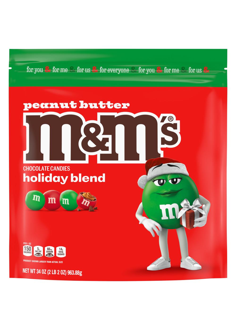 M&M'S Peanut Butter Milk Chocolate Christmas Candy; image 1 of 7