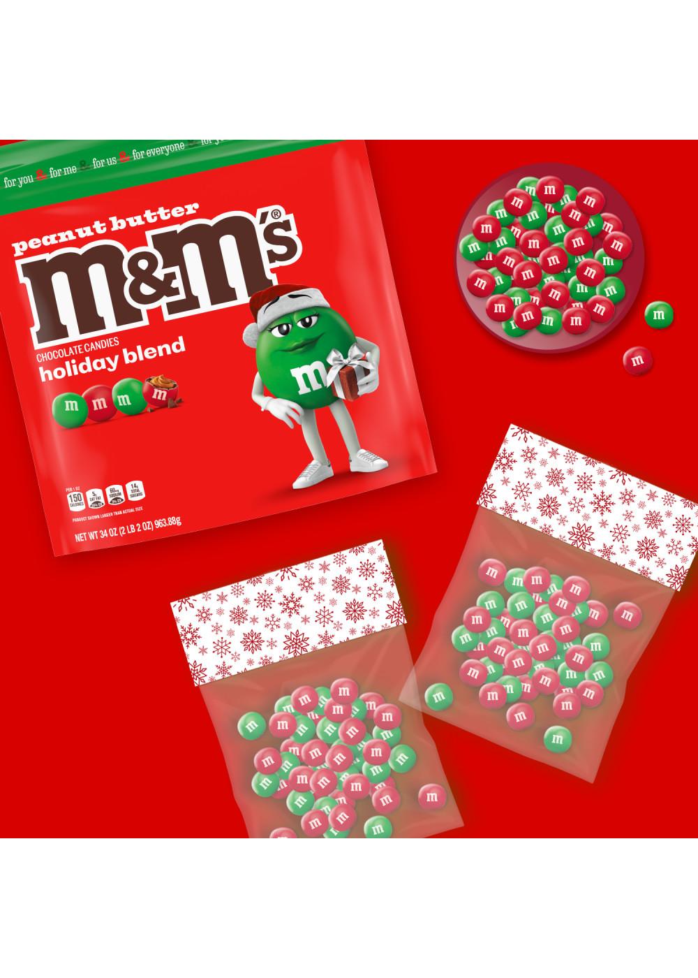 M&M'S Peanut Butter Milk Chocolate Christmas Candy; image 2 of 7