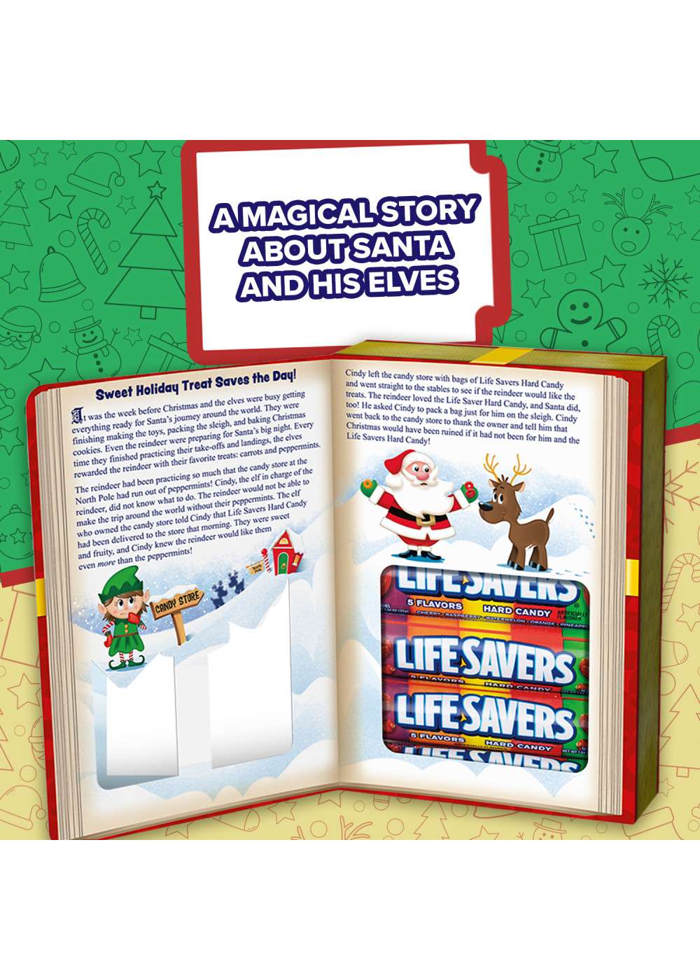 Life Savers 5 Flavors Christmas Hard Candy Storybook Assortment Gift Box Shop Candy at HEB