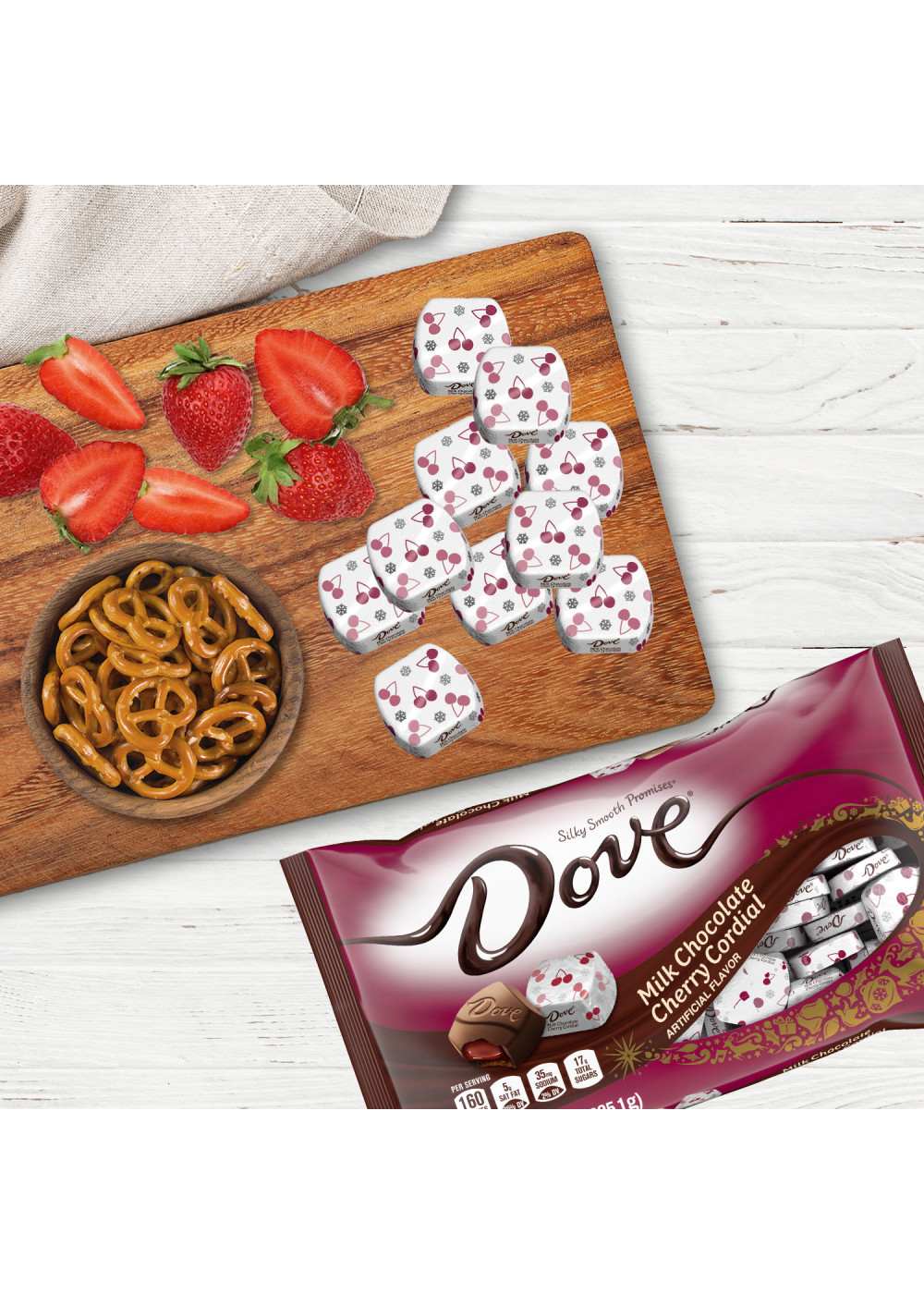 Dove Milk Chocolate Cherry Cordial Holiday Candy; image 5 of 7