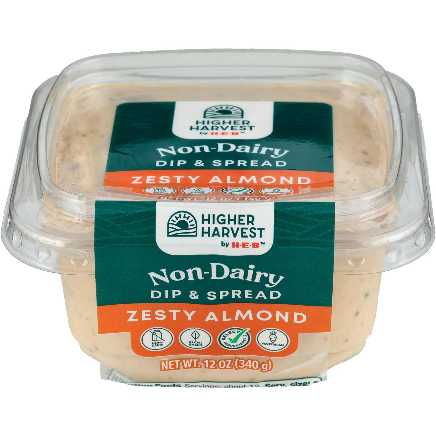 Higher Harvest by H-E-B Non-Dairy Dip & Spread - Zesty Almond; image 3 of 3