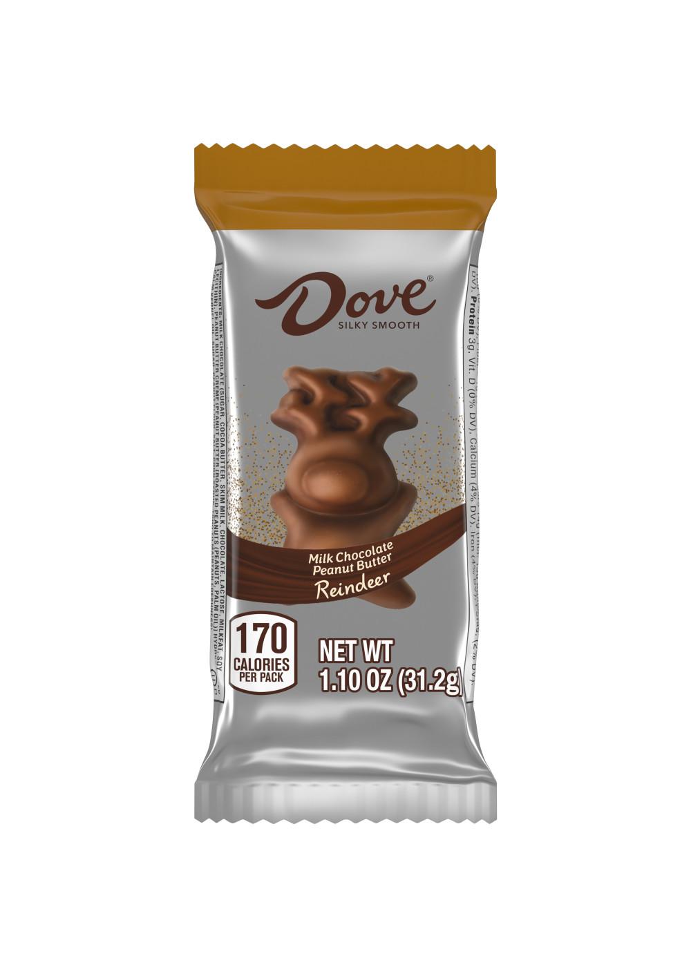 Dove Milk Chocolate Peanut Butter Reindeer Holiday Candy; image 1 of 7