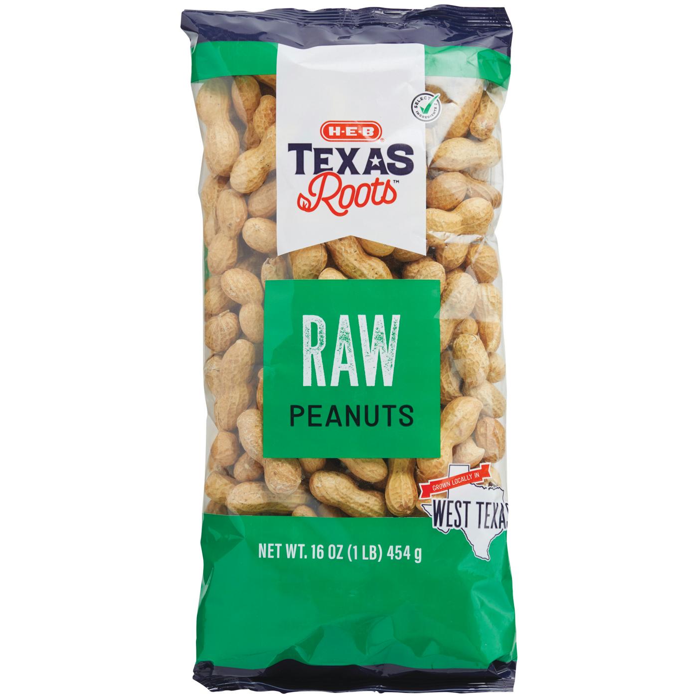 H-E-B Texas Roots In-Shell Peanuts – Raw; image 1 of 2