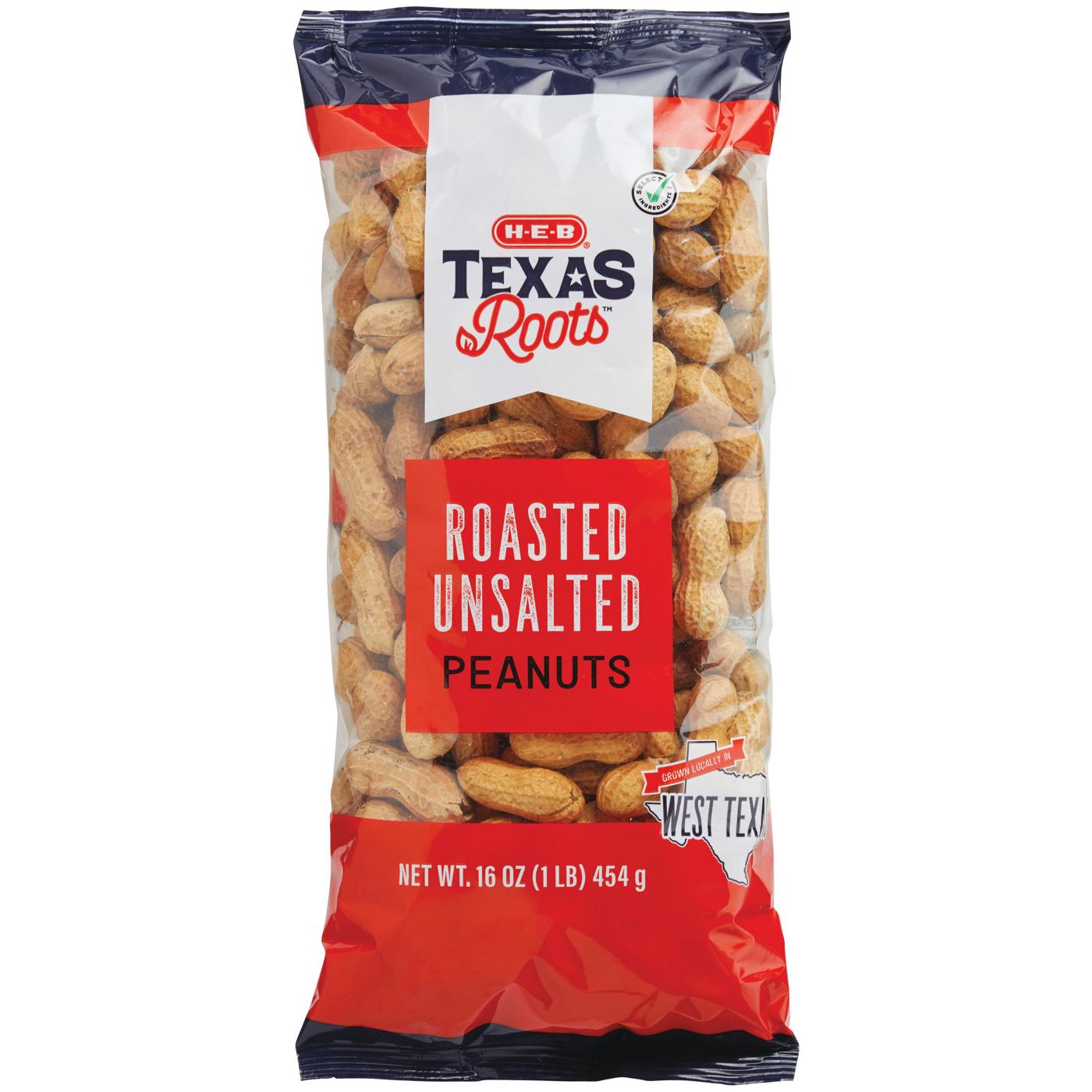 H-E-B Texas Roots In-Shell Roasted Peanuts – Unsalted; image 1 of 2