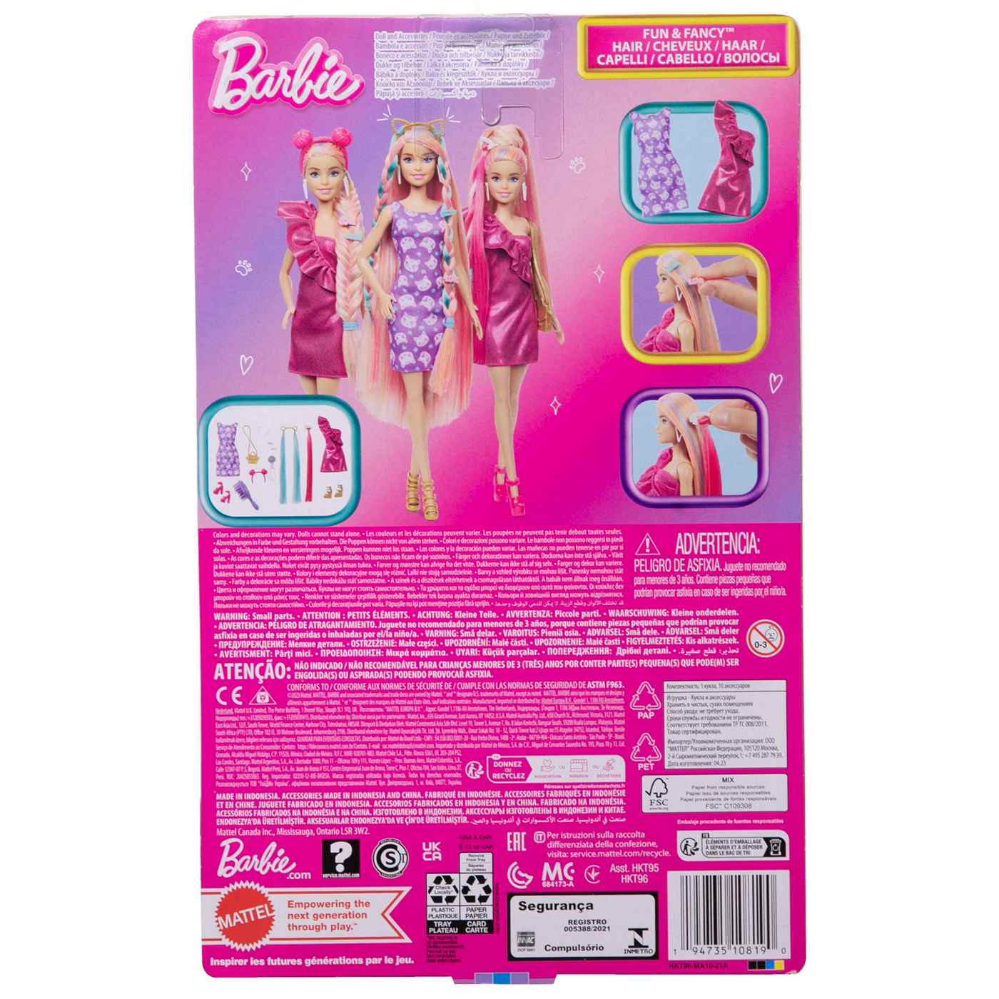 Barbie Fun & Fancy Hair Doll Set; image 3 of 3