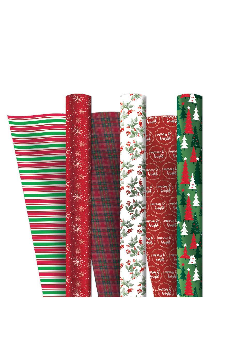 Destination Holiday Reversible Christmas Gift Wrap Rolls - Assorted; image 2 of 3