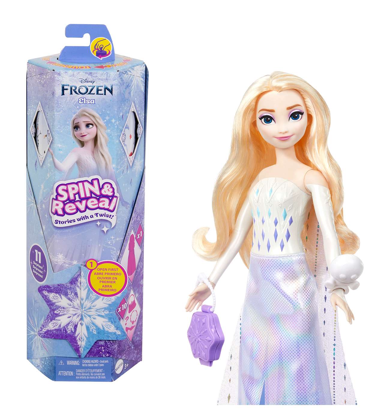 Disney Frozen Spin & Reveal Elsa Doll; image 1 of 3