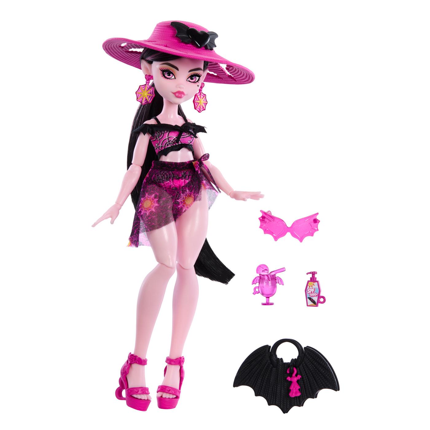 Monster High Scare-Adise Island Draculaura Fashion Doll; image 3 of 3