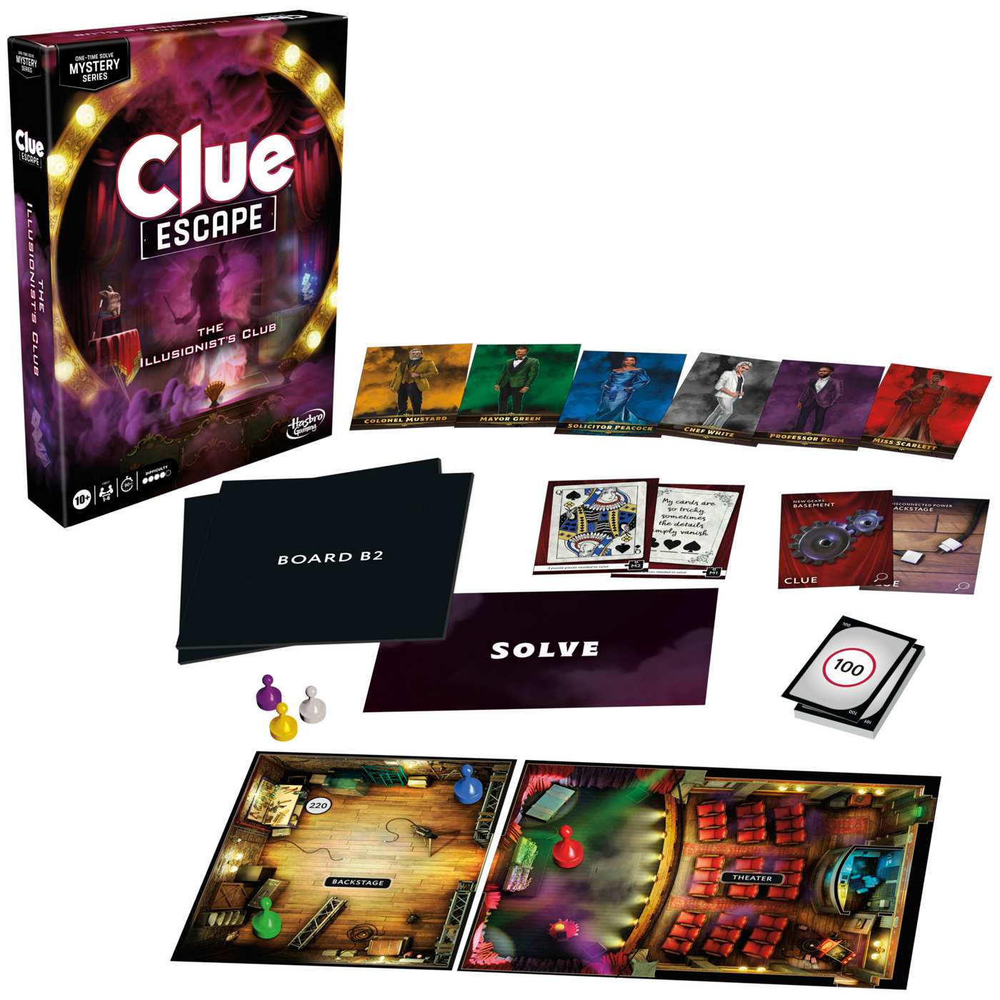 Clue Escape The Illusionist's Club Board Game; image 6 of 7