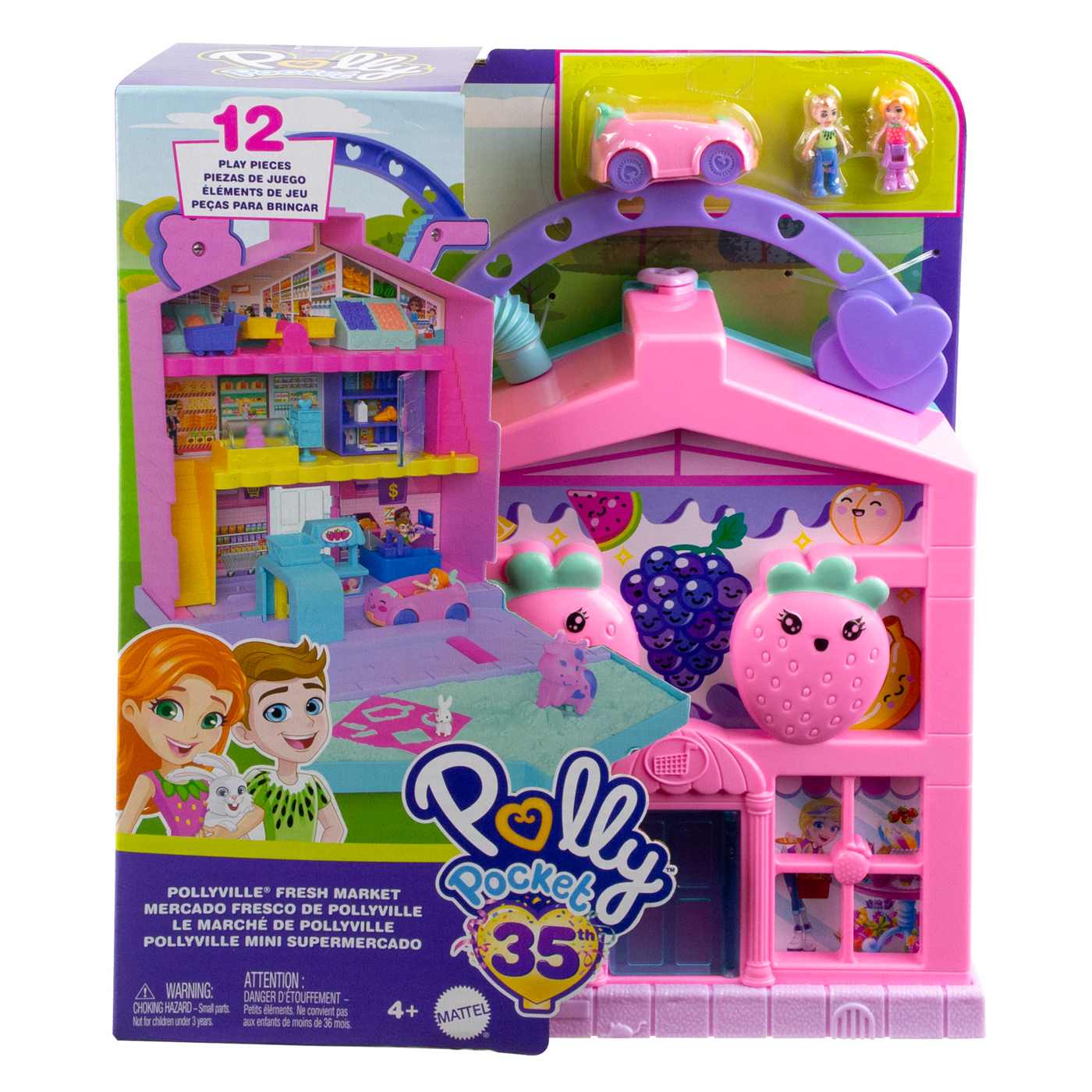 Polly Pocket Pollyville Fresh Market Playset; image 1 of 2