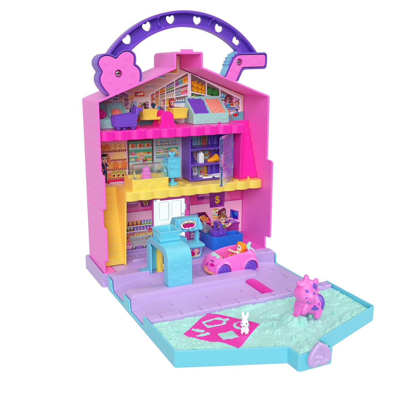 Polly Pocket Pollyville Fresh Market Playset Shop Playsets at HEB