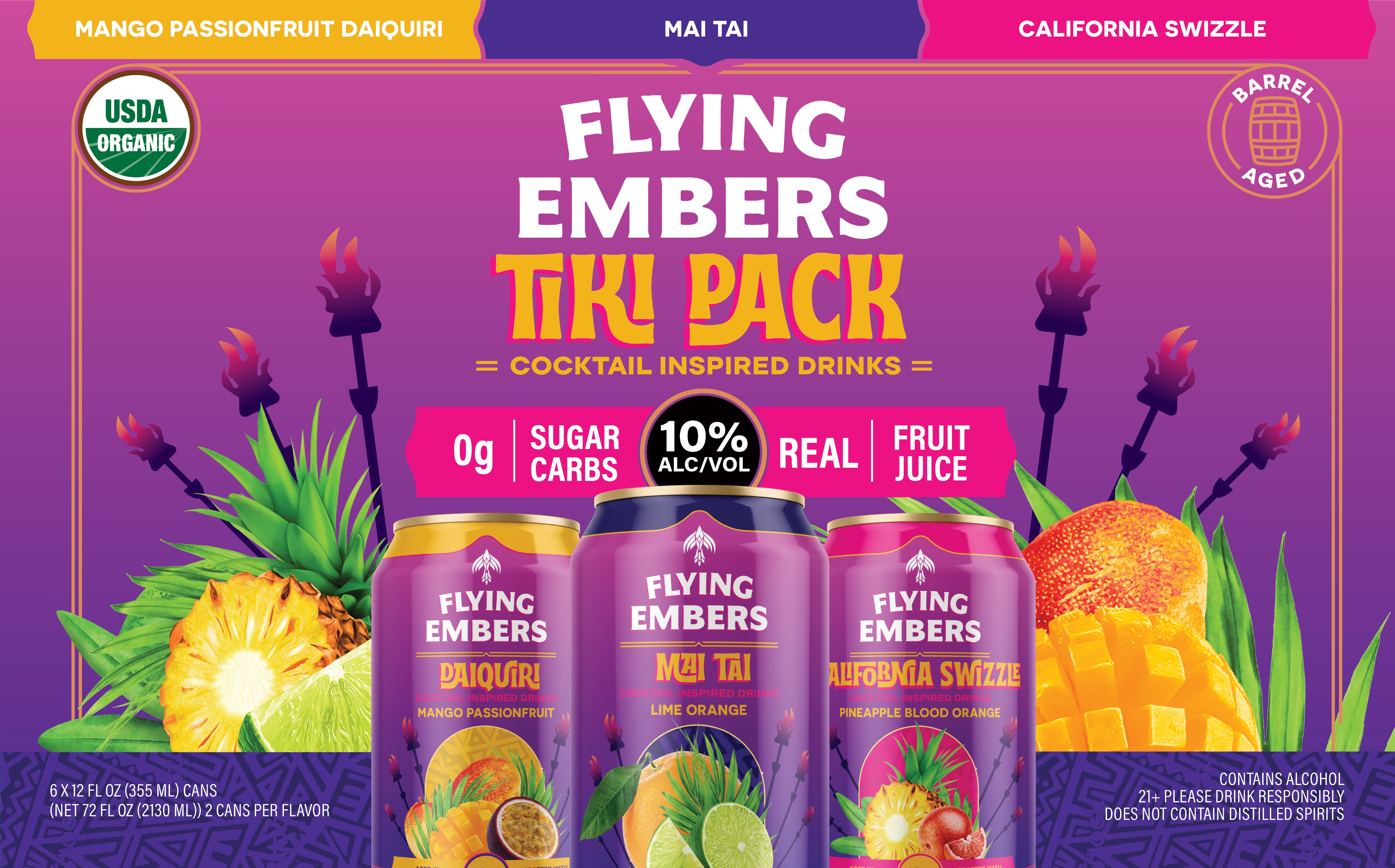 Flying Embers Tiki Pack 12 oz Cans Shop Malt beverages & coolers at HEB