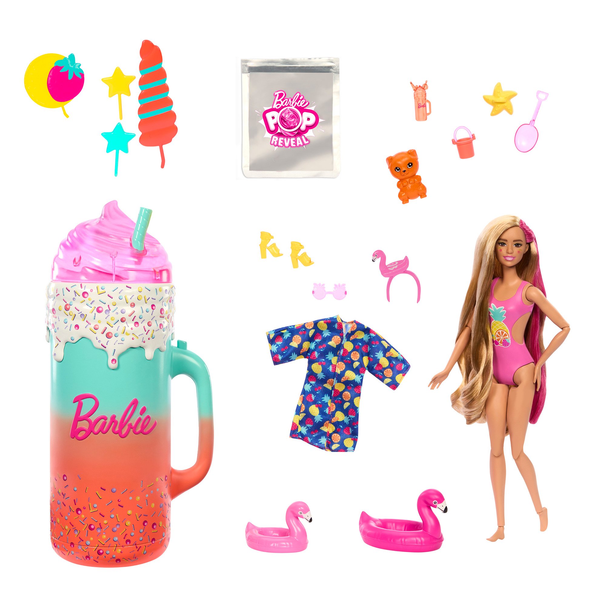 Barbie Pop Reveal Fruit Series Doll - Grape Fizz - Shop Action Figures &  Dolls at H-E-B