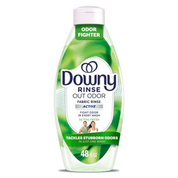 Downy Rinse & Refresh Laundry Odor Remover & Fabric Softener HE Compatible - Active Fresh Scent, 48 oz