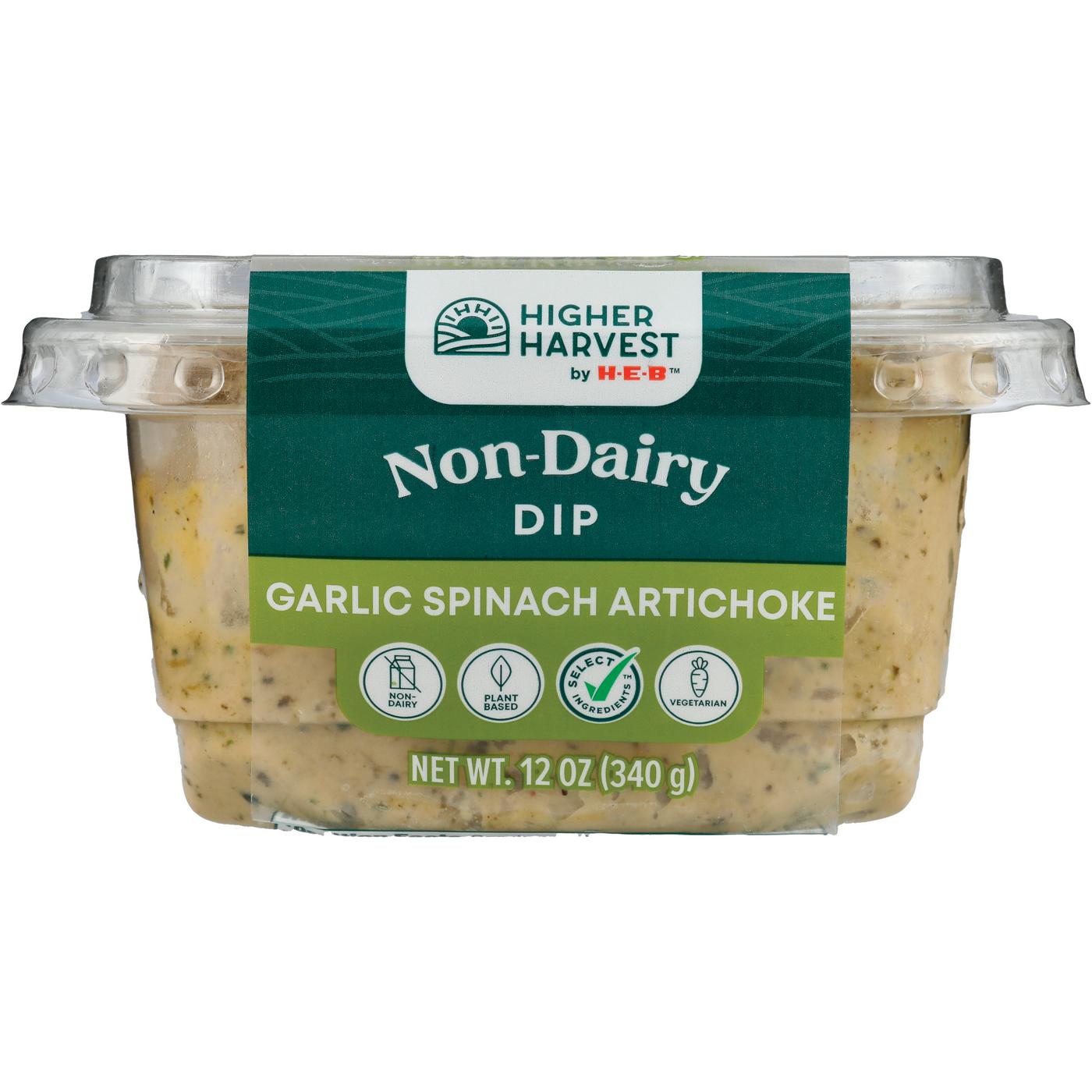 Higher Harvest by H-E-B Non-Dairy Dip – Garlic Spinach Artichoke; image 1 of 3