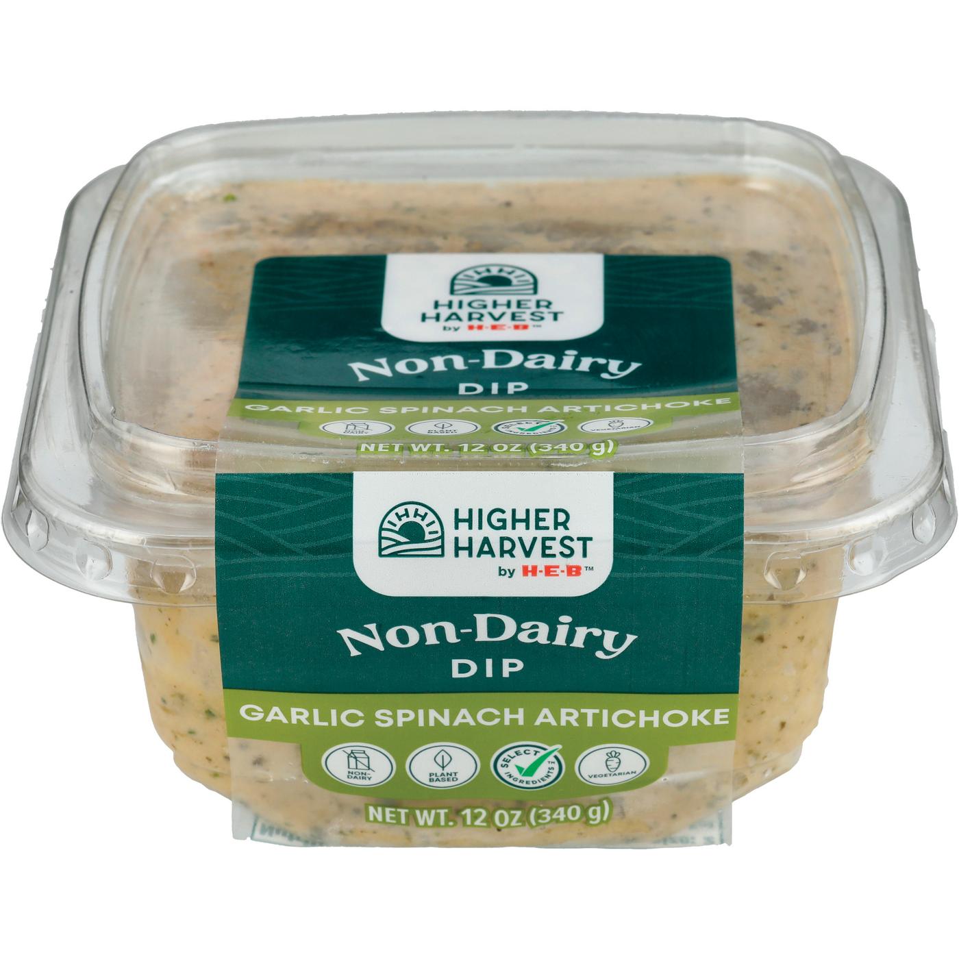Higher Harvest by H-E-B Non-Dairy Dip – Garlic Spinach Artichoke; image 2 of 3