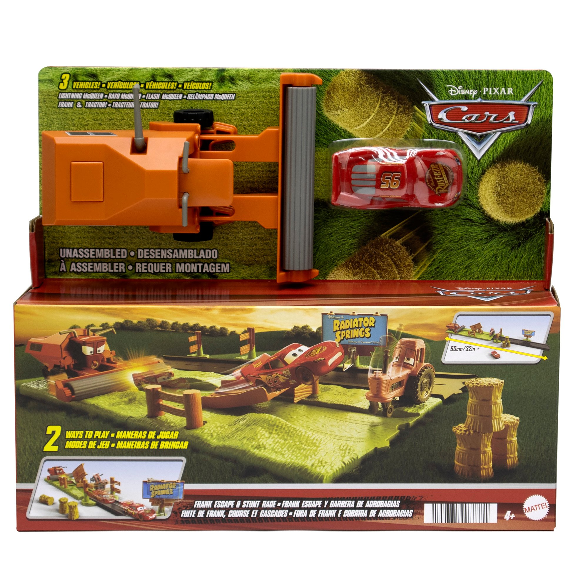 Disney Pixar Cars Escaping Frank Escape & Stunt Race Playset Shop