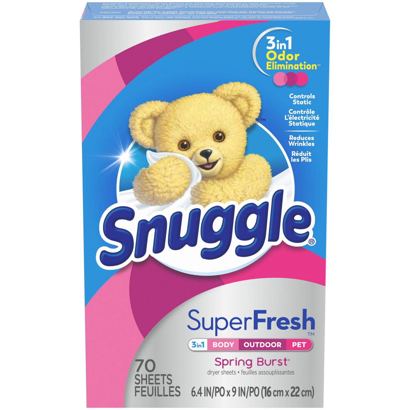 Snuggle SuperFresh Fabric Softener Dryer Sheets - Spring Burst; image 2 of 3
