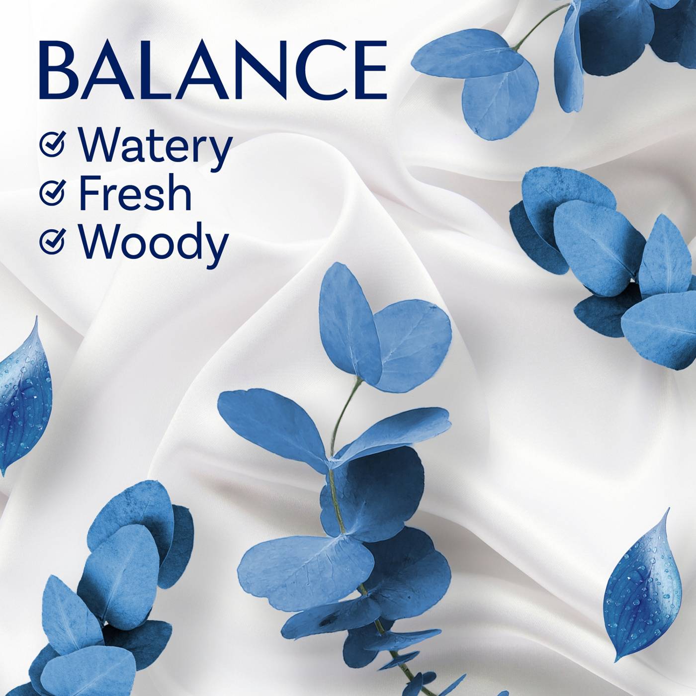 Downy Infusions BALANCE Mega Dryer Sheets Laundry Fabric Softener - Crisp Rain and Blue Eucalyptus; image 5 of 10