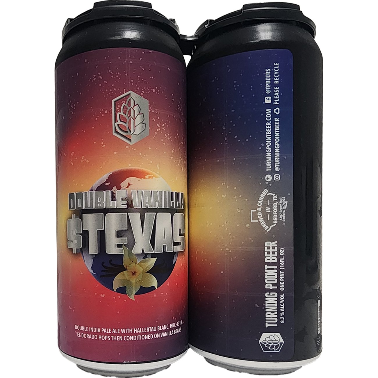 Turning Point Beer Double Vanilla Texas Double IPA Craft Beer 4 pk Cans ...