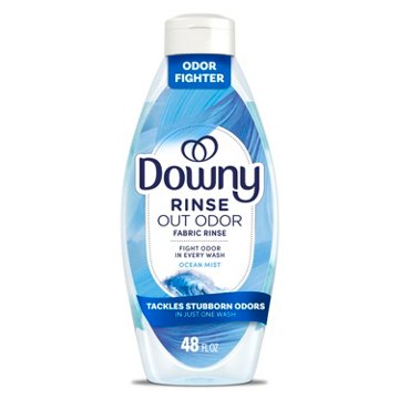 Downy Rinse & Refresh Laundry Odor Remover & Fabric Softener HE Compatible - Ocean Mist Scent, 48 oz