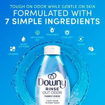 Downy Rinse & Refresh Laundry Odor Remover & Fabric Softener HE Compatible - Ocean Mist Scent, 48 oz