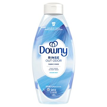 Downy Rinse & Refresh Laundry Odor Remover & Fabric Softener HE Compatible - Ocean Mist Scent, 48 oz