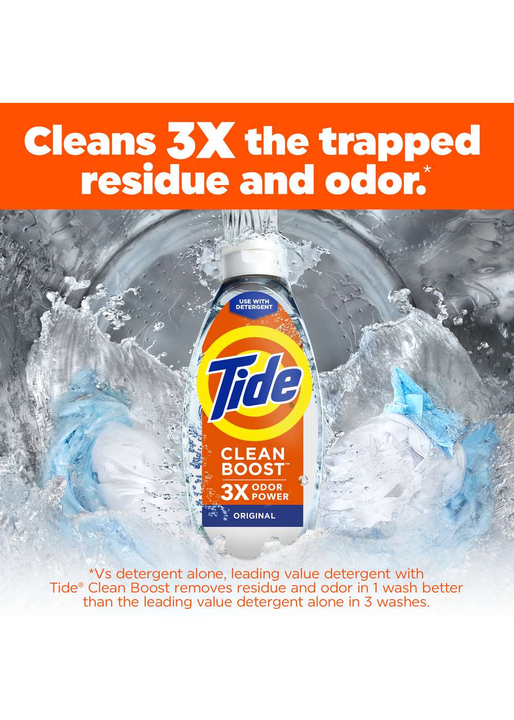 Tide Clean Boost Rinse Laundry Odor Remover, 70 Loads - Original - Shop ...