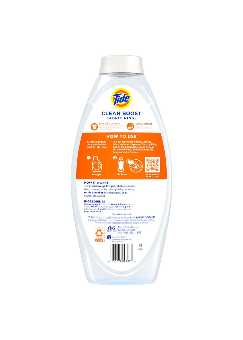 Tide Clean Boost Rinse Laundry Odor Remover, 70 Loads - Original; image 5 of 12