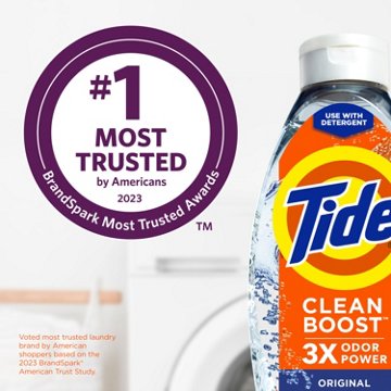 Tide Clean Boost Rinse Laundry Odor Remover, 70 Loads - Original, 48 oz