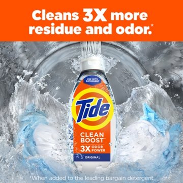 Tide Clean Boost Rinse Laundry Odor Remover, 70 Loads - Original, 48 oz