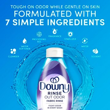 Downy Rinse & Refresh Laundry Odor Remover & Fabric Softener HE Compatible - Fresh Lavender Scent, 48 oz