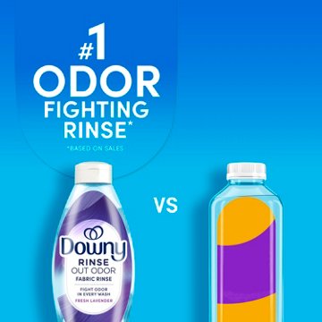 Downy Rinse & Refresh Laundry Odor Remover & Fabric Softener HE Compatible - Fresh Lavender Scent, 48 oz