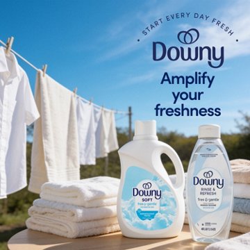 Downy Rinse Laundry Odor Remover - Free & Gentle
