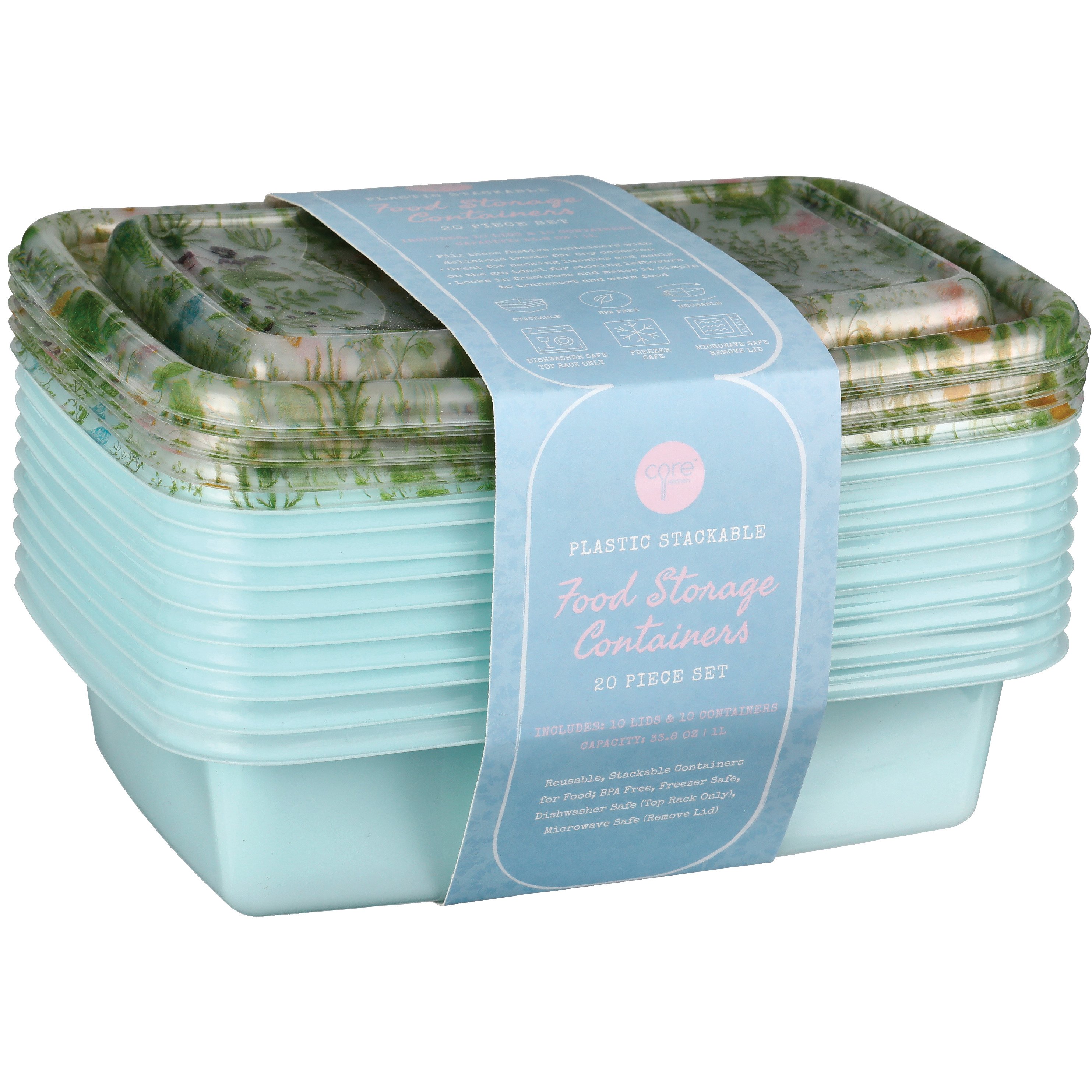 Core Bamboo Food Storage Containers with Lids Easter Floral Shop