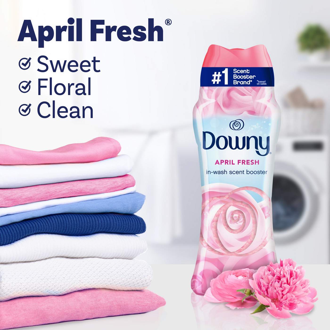 Downy In-Wash Laundry Scent Booster Beads, April Fresh Scent; image 7 of 10