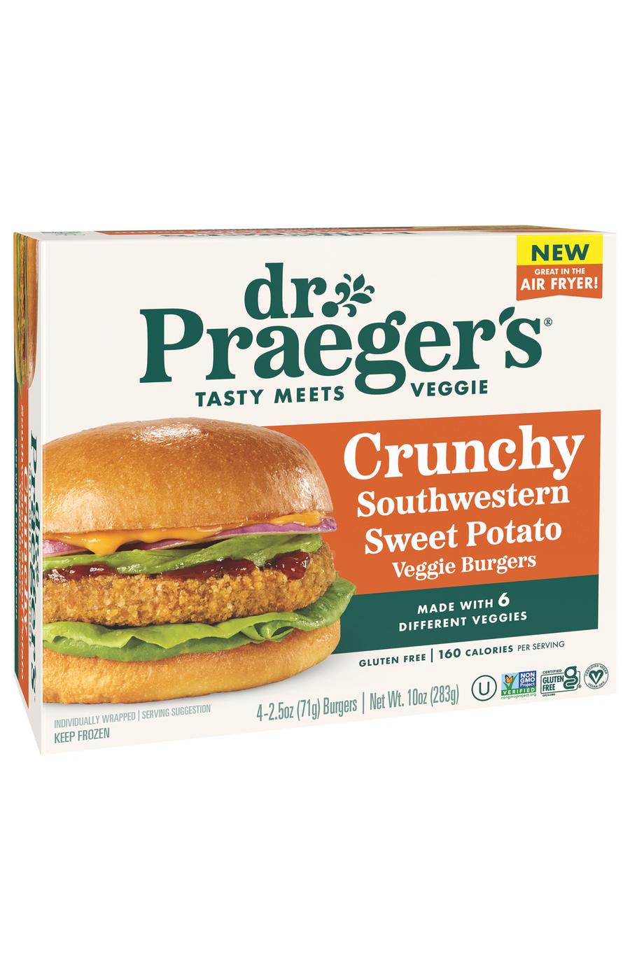 Dr. Praeger's Crunchy Southwestern Sweet Potato Veggie Burgers; image 4 of 4
