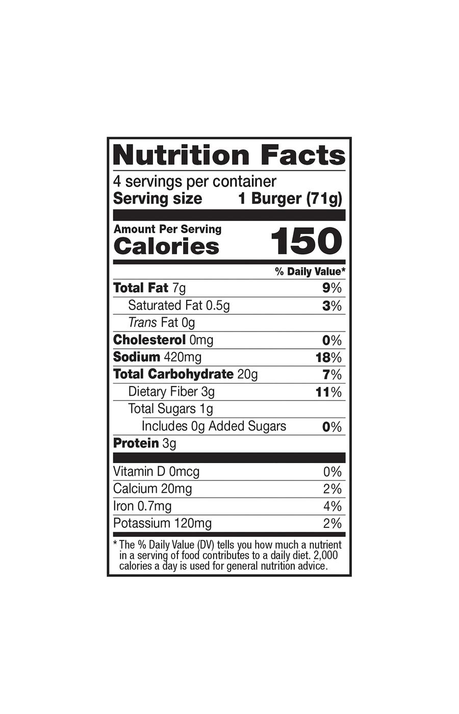 Dr. Praeger's Crunchy Cauliflower Veggie Burgers; image 3 of 4