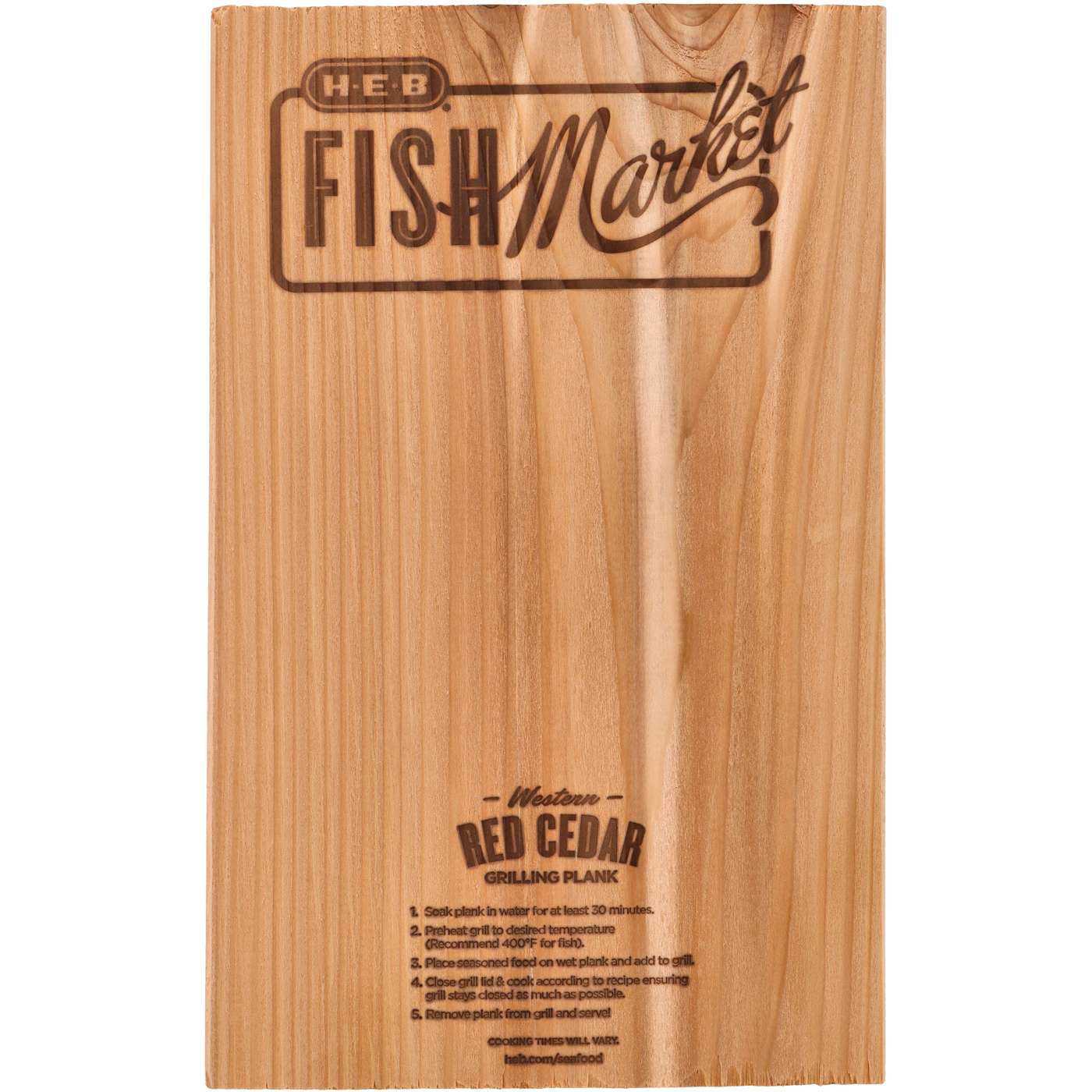 H-E-B Fish Market Red Cedar Grilling Plank; image 2 of 3