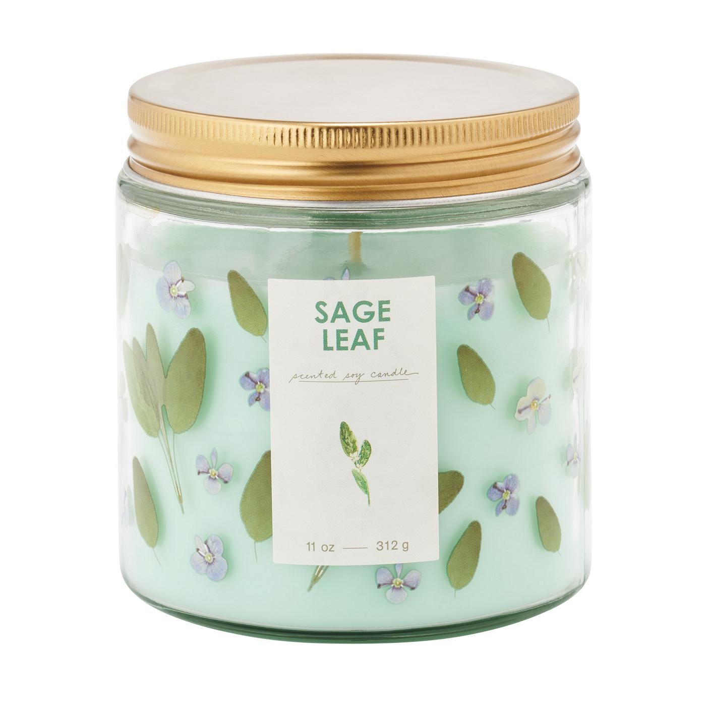 Illume Sage Leaf Scented Soy Candle; image 1 of 2