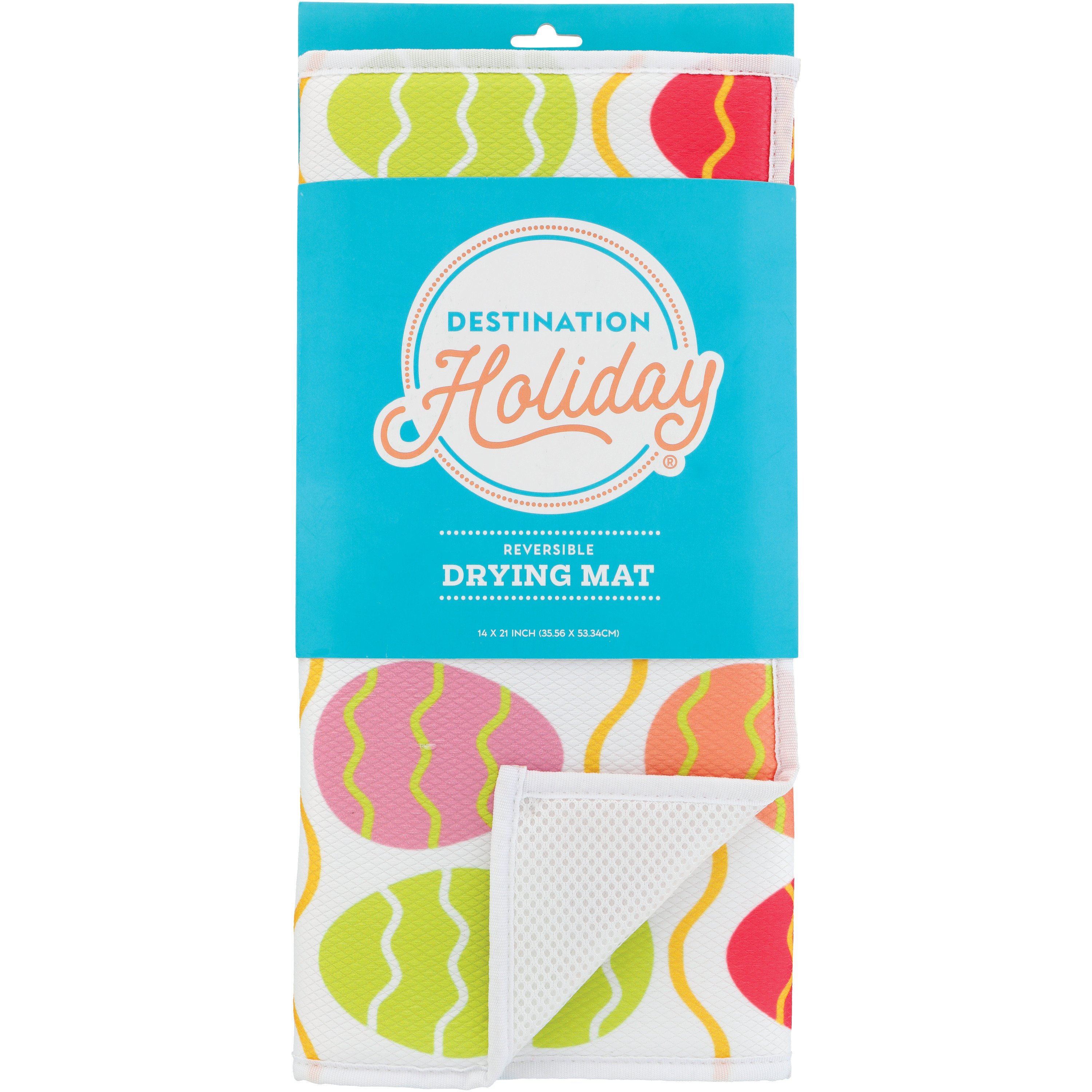 Destination Holiday Easter Eggs Reversible Drying Mat Shop Seasonal decor at HEB