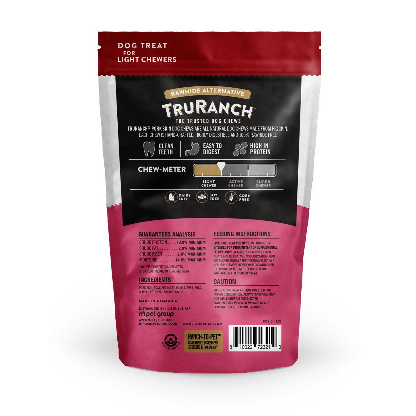 TruRanch 5 Inch Pork Skin Twists Bacon Flavor Dog Chews; image 2 of 2