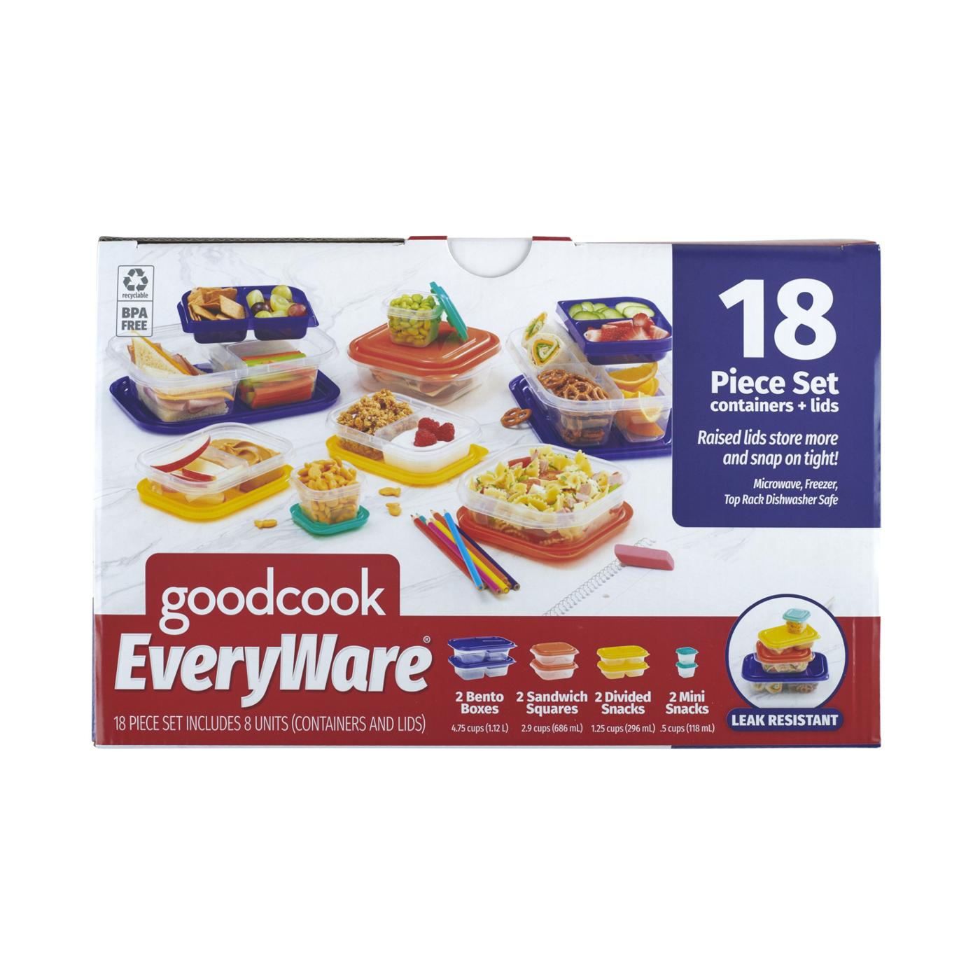 GoodCook EveryWare Assorted Containers + Lids; image 1 of 2