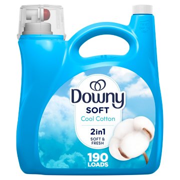 Downy Soft 2 in 1 Soft & Fresh Liquid Fabric Softener, 190 Loads - Cool Cotton Scent